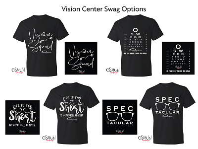 Vision Center Employee Swag graphic design tshirtdesign