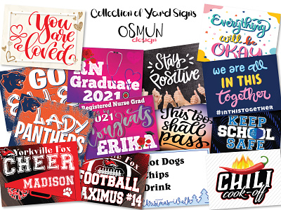 Yard Sign Collection branding design graphic design illustration vector