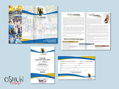 Scholarship Fundraising Sponsorship Packet for fallen Police Off branding graphic design vector