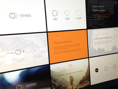 VERBS - Branding Board agency branding branding board design identity logo logos verbs