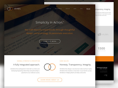 VERBS - Simplicity In Action.™ agency crafted in wi portfolio ui ux verbs web