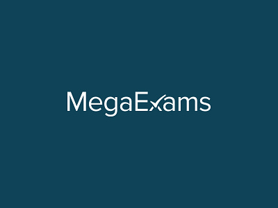 MegaExams exams logo megaexams minimal test