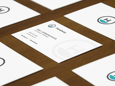 Headway Business Cards branding business card design development headway stationery