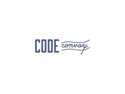 Code Convoy Logo branding code convoy education identity logo programming training