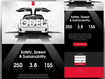 Tesla Model X landing page model x suv tesla
