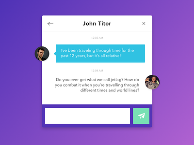 013 - Direct Messaging chat conversation daily ui dailyui direct messaging dm message messaging