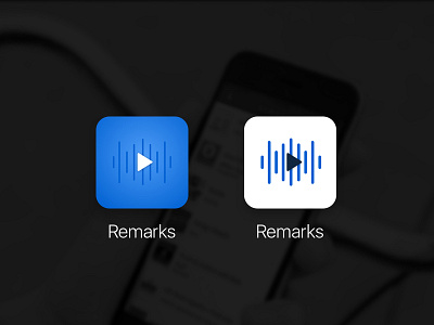 Remarks Icon - Left vs Right? app app icon branding cast icon ios podcast podcasting social