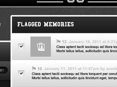 Flagged Memories