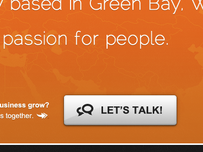 Let's Talk! arial gray orange raleway texture website white