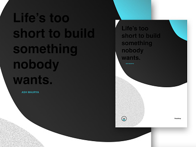 Life's Too Short! agency design poster quote quotes startups