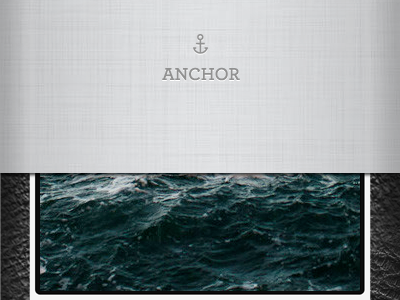 ⚓ - Linen Letterpressed Packaging Sleeve anchor iphone leather letterpress linen packaging print white