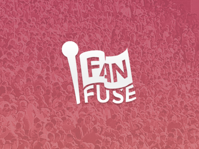 Fan Fuse Logo branding crowd fan flag fuse identity logo