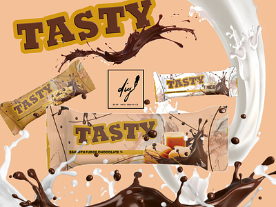 TASTY CHOCOLATE BRANDING branding chocolate company graphic design logo photoshop