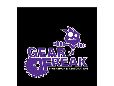 Gear Freak advertisement brand branding design graphic design illustration logo logo design mtl graphics mtlgraphics photoshop purple small business vector