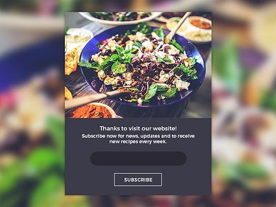 Daily UI Challenge | 026 ~ Subscribe challenge dailyui digital design recipes subscribe ui