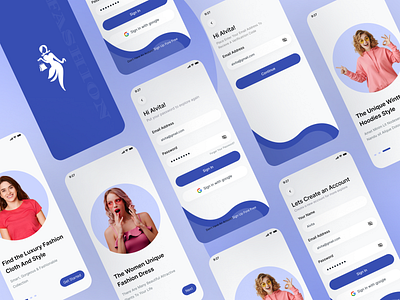 Sign Up/Sign In-Concept and Clothing E-commerce App. 3d app app design forgot password form ios login minimal mobile onboarding password register sign up signin sing in ui uiux design user experience user interface ux