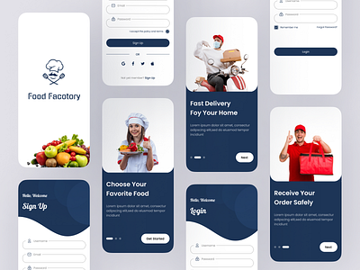 Sign Up/Sign In-Grocery App - Concept Design. branding bread clean clean ui delivery delivery app delivery food grocery app minimalist mobil app online grocery shop supermatket transaction ui ui design uiux user interface ux vegetable