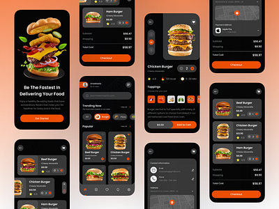 Food Delivery Mobile Apps by MD. Ridoy Ahmed Tamim on Dribbble