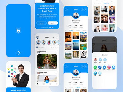 Online Friend App designs, themes, templates and downloadable graphic  elements on Dribbble