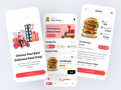 Food Delivery App Concept app app design food food and drink food app food delivery food delivery app mobile mobile app product design restaurant ui ux