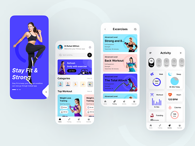 Fitness workout healthcare gym training app