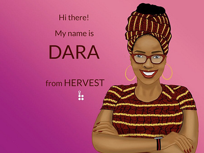 Dara - from Hervest design illustration