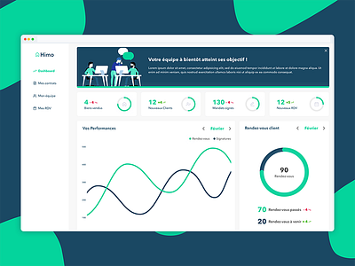 dashboard concept #2 app chart clean crm dashboard interface task ui user ux web