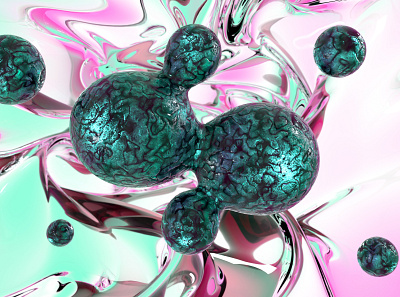 Brain Drops 3d 3d abstact 3d art abstrac abstract arts art design graphic design illustration specular