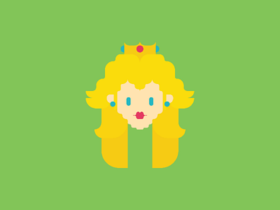 Princess adobe art character design illustration illustrator mario princess vector