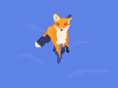 fox6 animal fox foxes grid illustration jump minimal vector