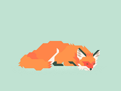 Fox 8 fox foxes geometric grid illustration illustrator minimal sleep vector