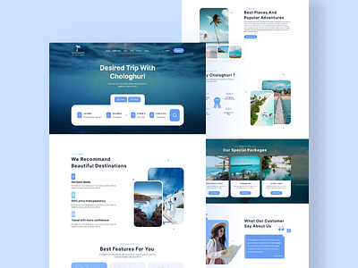 Travel Agency Landing page design design figma landing page tourism travel travelagency traveling ui uidesign uiux ux website design xd