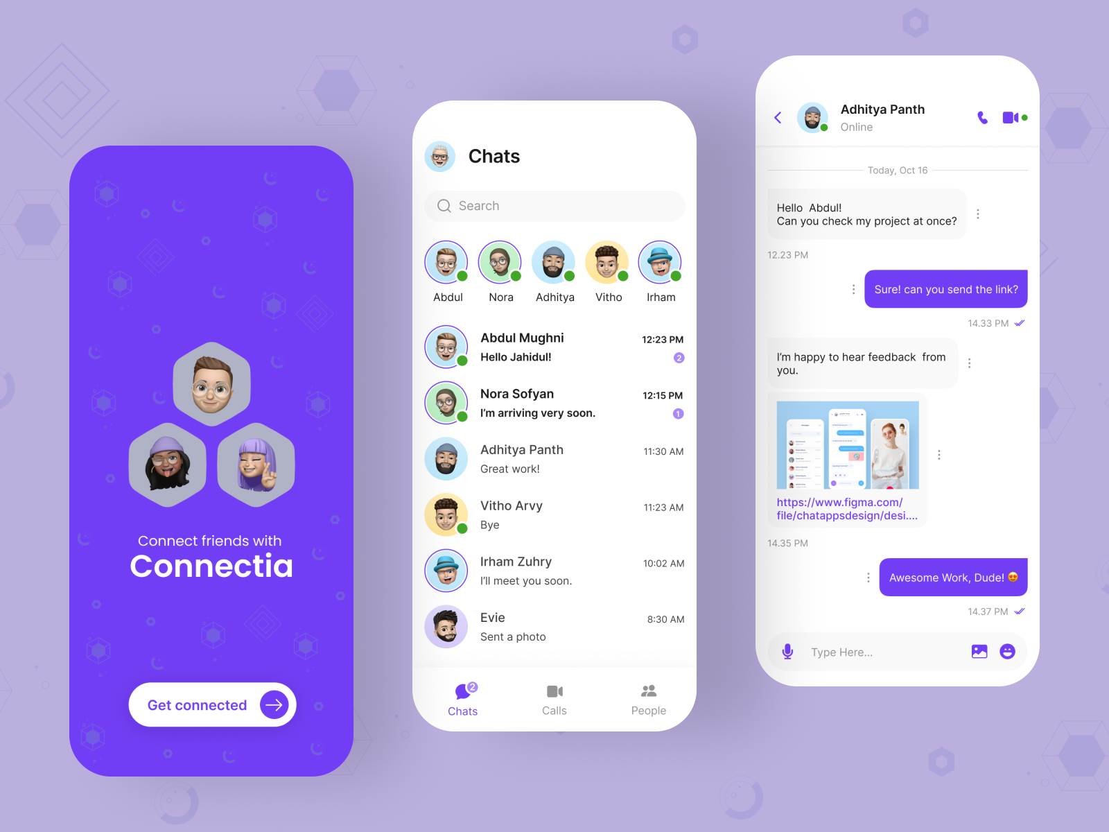 Messaging App UI Design by Jahidul Anik on Dribbble