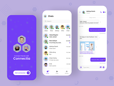 Messaging App UI Design app design app ui call app chat chating app group chat message app messaging messenger mobile design social app text text message ui uiux video call