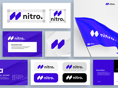 Nitro - Gas Mining Company Logo Branding