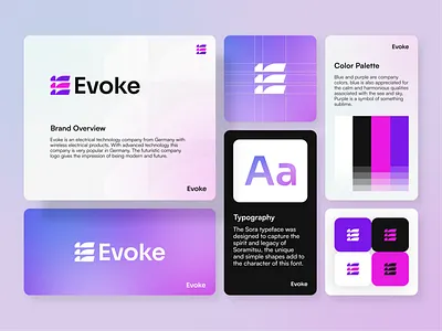 Evoke - Electrical Technology Company Logo Branding branding branding indentity colorful design electrical electrical company icon identity logo logo branding logo e logo mark logo monogram logogram minimalist professional technology technology company ui ux