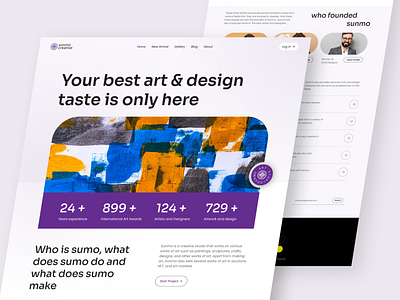 Sunmo - Creative Studio Website amazing branding design designers good graphic designers graphic elements home page identity inspirational designs landing page logo logo design nine popular top ui ux web de website