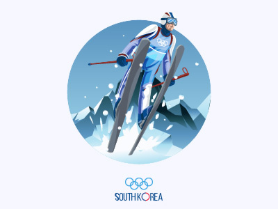 Olympic flat olympic sport winter