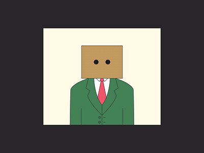 The Box Man box box man boy cartoon character flat funny illustration man motion design suit