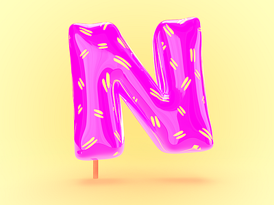 360 Days of Type - N 360daysoftype 360daysoftype a 3d c4d creatives graphicdesign illustration illustrator type typelovers womenofillustration