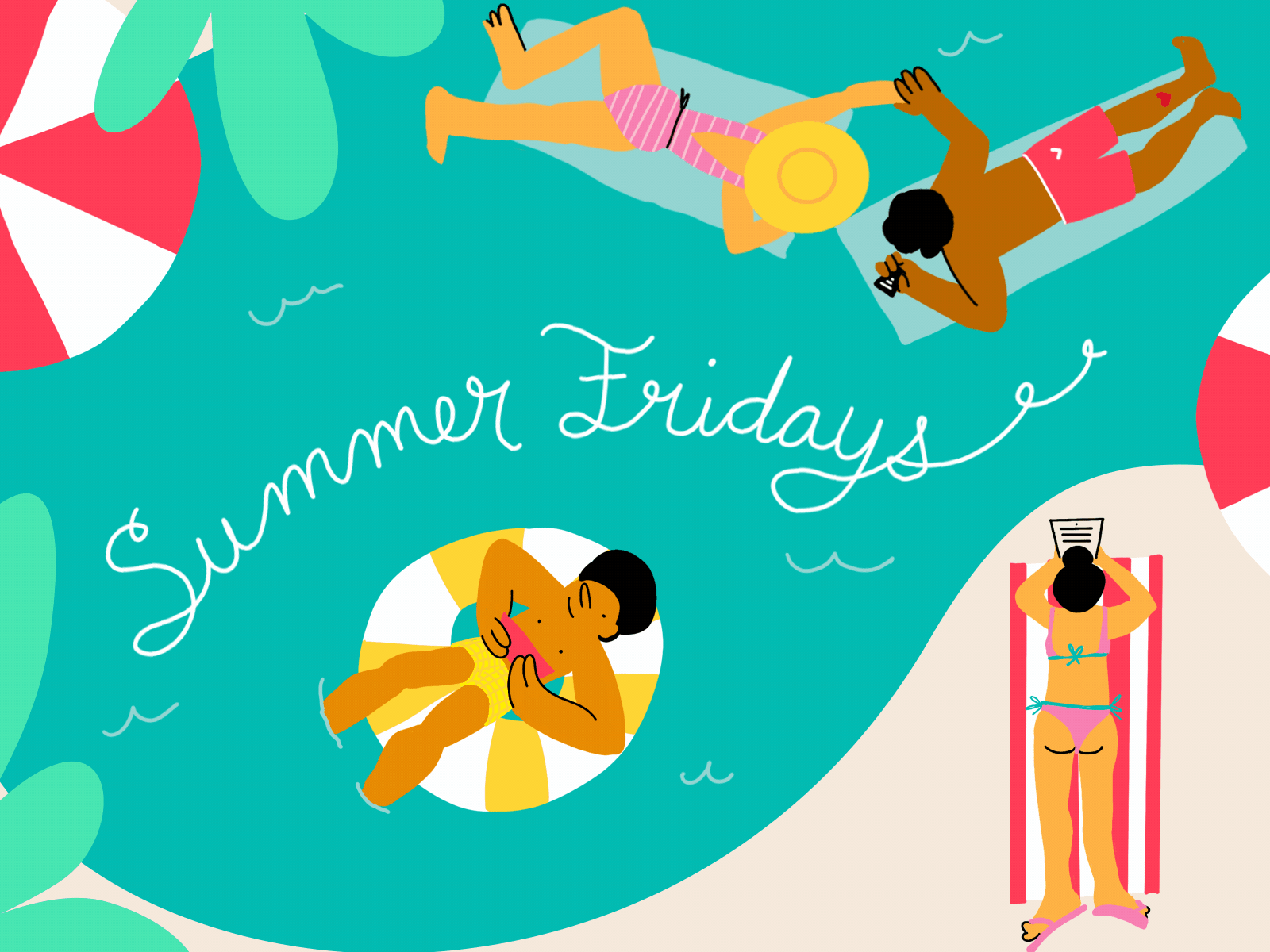 Summer Fridays at Pocket character design creatives illustration illustrator womenofillustration