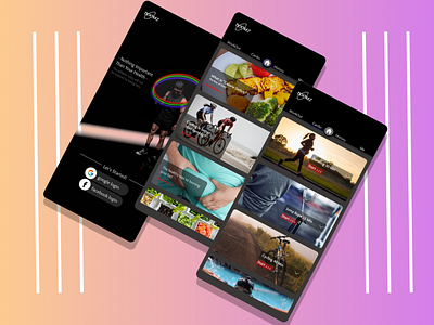 Fitness/Workout Mobile Apps Explorations Design