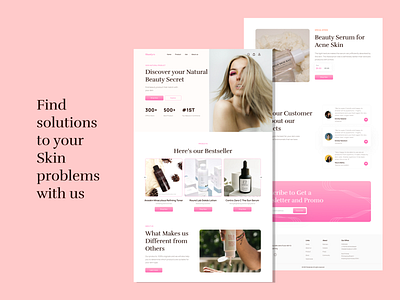 Beauty Brand Skincare E-Commerce Landing Page