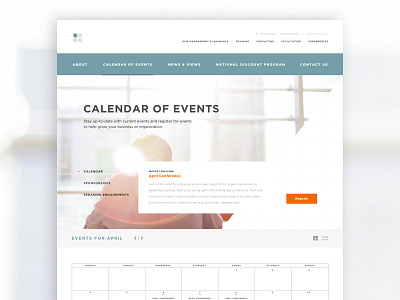 Calendar of Events angles calendar dynamic hierarchy website