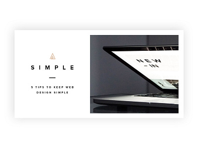 5 Tips To Keep Web Design Simple blog clean information journal simple