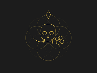 Silence Like A Cancer Grows dark flower gold silence skull