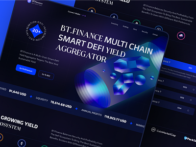 Defi Website Landing Page Redesign