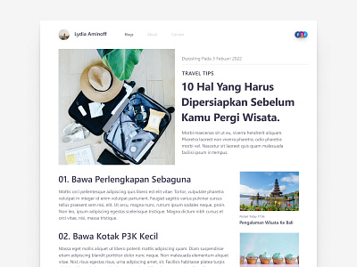 Daily UI - Blog Post - 035