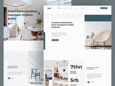 Furniture Online Store - Landingpage app design fibonacci furniture furniture shop golden ratio grid landing page landingpage online shop online store shop store ui ux web web design website