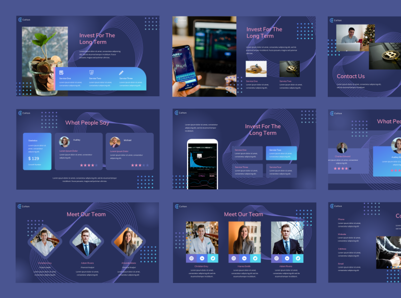 Fluid Powerpoint Presentation Template by Elok Afidiyah on Dribbble